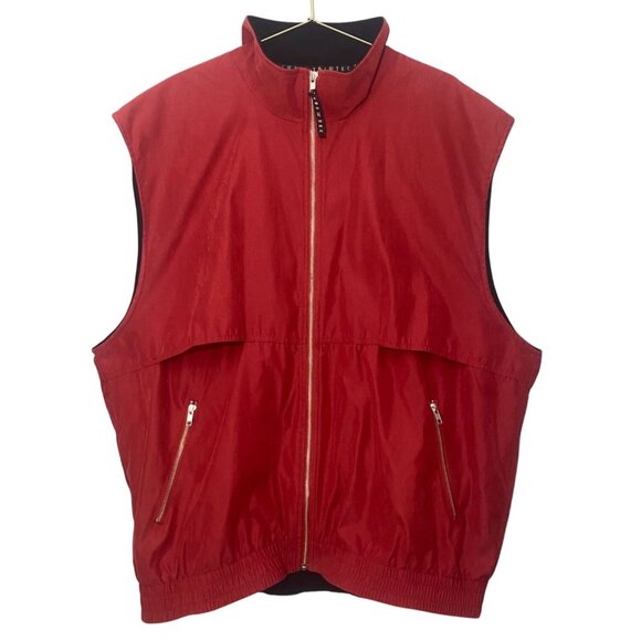 SDI Tec Unisex Windbreaker Vest XXL Red Vintage - Picture 2 of 3